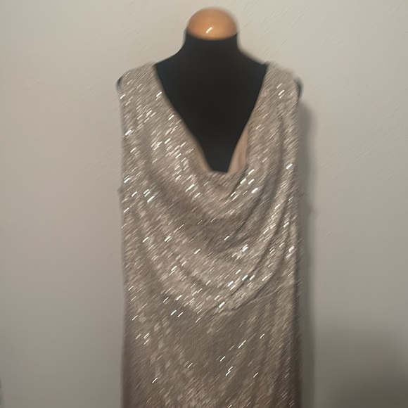 Ava & Viv Sequined Pullover Lined Ombre Dress size 2X - Picture 2 of 10